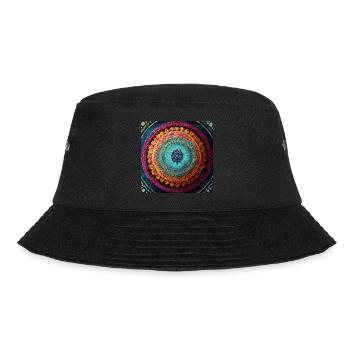 Boho Mandala Abstract - Bucket Hat - Schwarz - Vorne - Lela (165cm)
