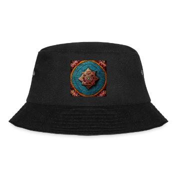 Boho Mandala Abstract - Bucket Hat - Schwarz - Vorne - Lela (165cm)