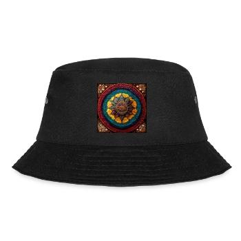 Boho Mandala Abstract - Bucket Hat - Schwarz - Vorne - Lela (165cm)