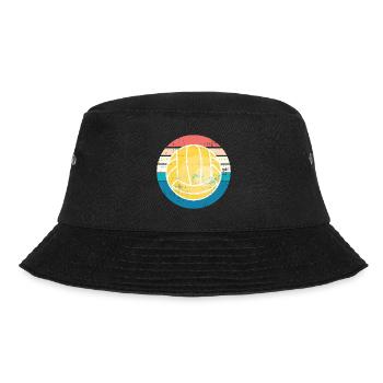 Volleyball Retro - Bucket Hat - Schwarz - Vorne - Lela (165cm)