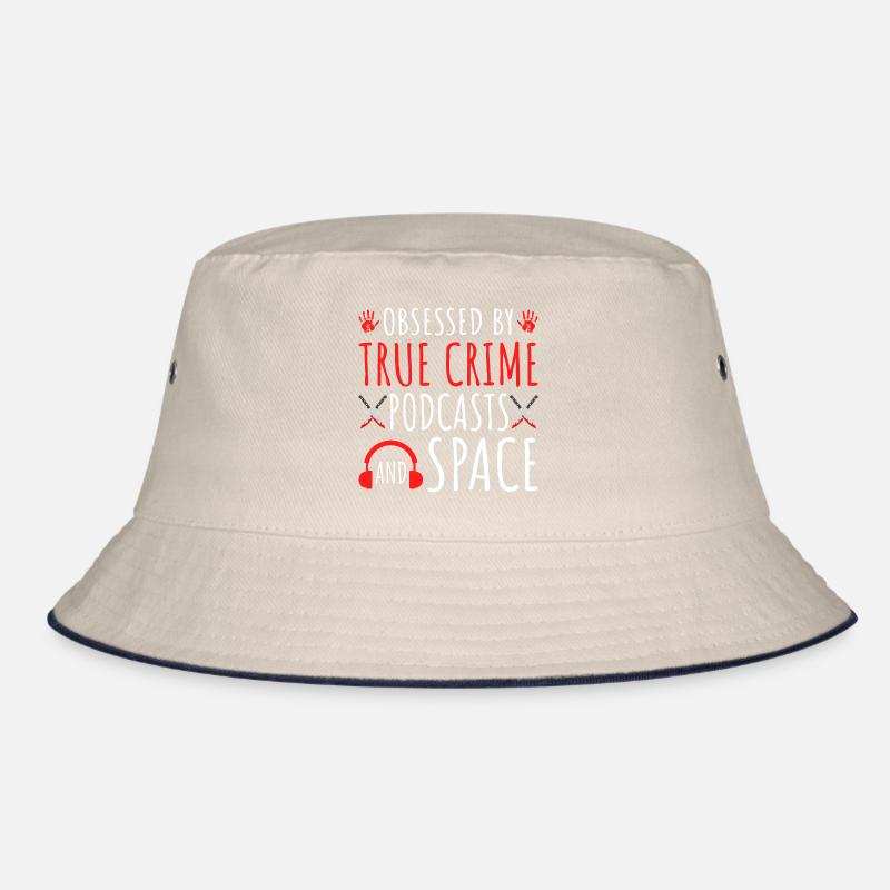 True Crime Podcasts and Space, Astronomy Murder Bucket Hat