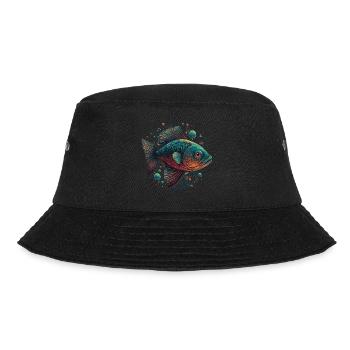 Fisch Liebe - Bucket Hat - Schwarz - Vorne - Lela (165cm)