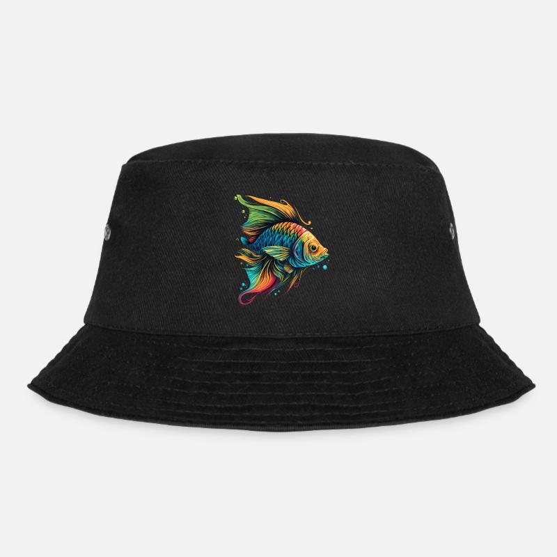 Einzigartiger Fisch - Bucket Hat - Schwarz