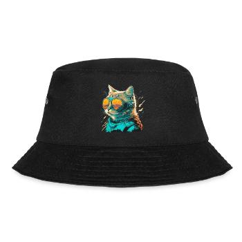 Sand Cat - Bucket Hat - black - Front - Lela (165cm)