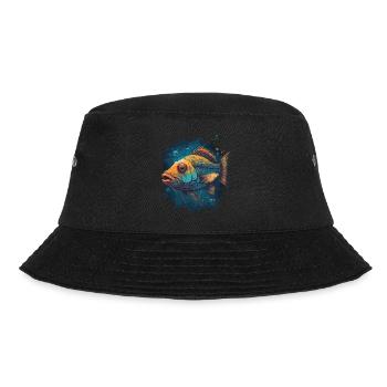 Fische, die im Meer leben - Bucket Hat - Schwarz - Vorne - Lela (165cm)