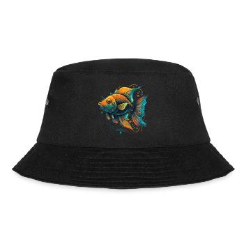 Golden Fish - Bucket Hat - black - Front - Lela (165cm)