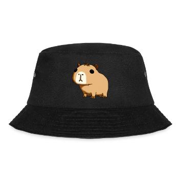 capybara - Bucket Hat - Schwarz - Vorne - Lela (165cm)