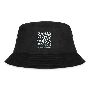 Yoga is my Therapy - Bucket Hat - Schwarz - Vorne - Lela (165cm)