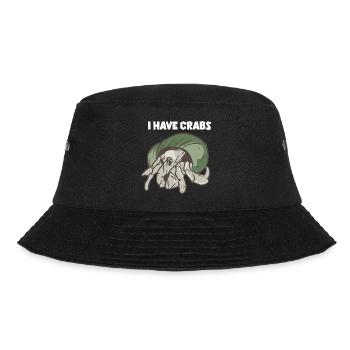 I Have Crabs - Bucket Hat - Schwarz - Vorne - Lela (165cm)