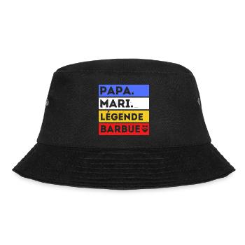 Papa barbu humour papa cadeau fête des pères - Bob - noir - Devant - Lela (165cm)