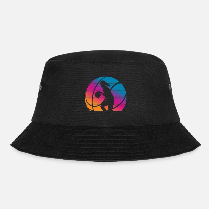 Basketball Mädchen Frau - Bucket Hat - Schwarz