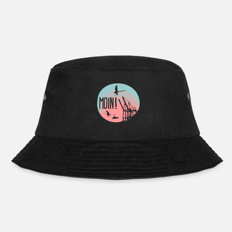 Moin! - Bucket Hat - Schwarz