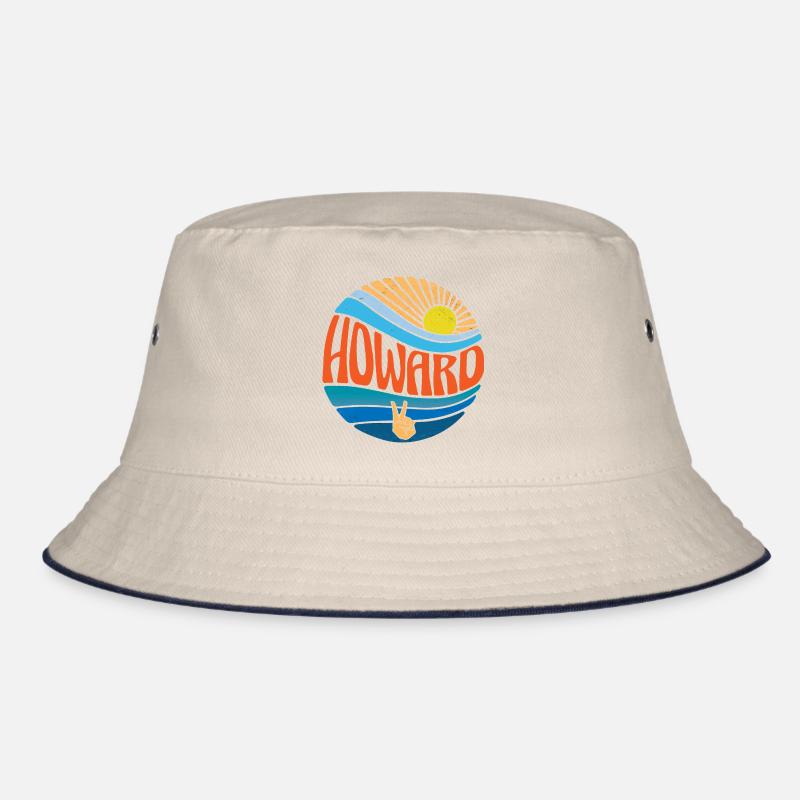 Howard Hemd Vintage Sunset Howard Groovy Tie Dye Bucket Hat