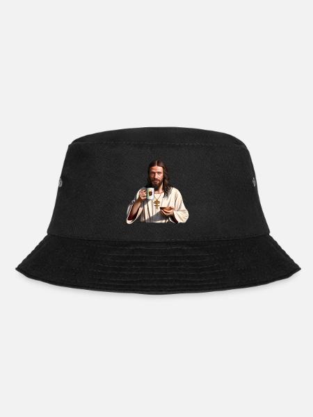 Jesus mochte Kaffee - Bucket Hat - Schwarz