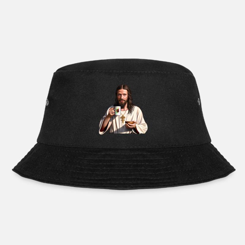 Jesus mochte Kaffee - Bucket Hat - Schwarz