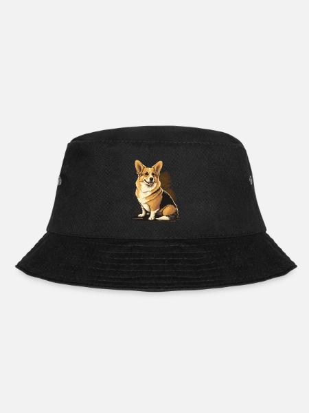 Sehr süßer Corgi - Bucket Hat - Schwarz