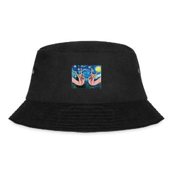 Japanese Rock Hands In The Starry Night - Bucket Hat - black - Front - Lela (165cm)