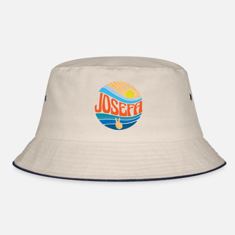 Josefa Shirt Vintage Sunset Josefa Groovy Tie Dye Bucket Hat