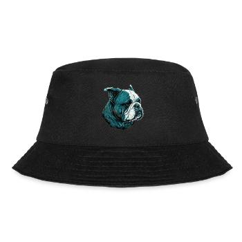 Bored Face Buldog - Bucket Hat - black - Front - Lela (165cm)