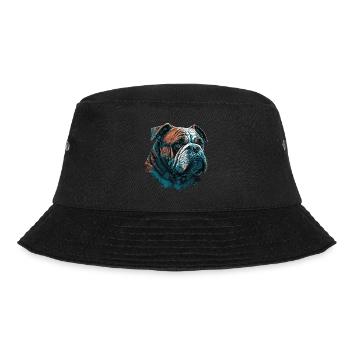 Tapfere Bulldogge - Bucket Hat - Schwarz - Vorne - Lela (165cm)