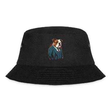 Fasionable Bulldogge - Bucket Hat - Schwarz - Vorne - Lela (165cm)