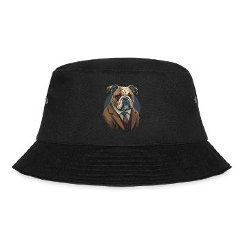 Behave Looking Bulldog - Bucket Hat - black - Front - Lela (165cm)