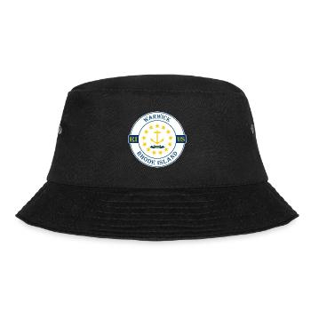 Warwick Rhode Island Flagge USA Souvenir Abzeichen - Bucket Hat - Schwarz - Vorne - Lela (165cm)