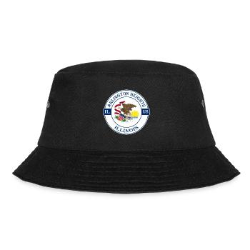 Arlington Heights Illinois Flagge USA Souvenir - Bucket Hat - Schwarz - Vorne - Lela (165cm)