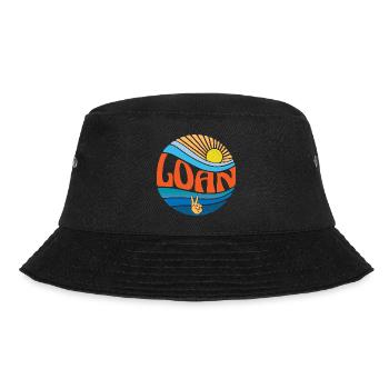 Loan Shirt Vintage Sunset Loan Groovy Tie Dye - Bucket Hat - black - Front - Lela (165cm)
