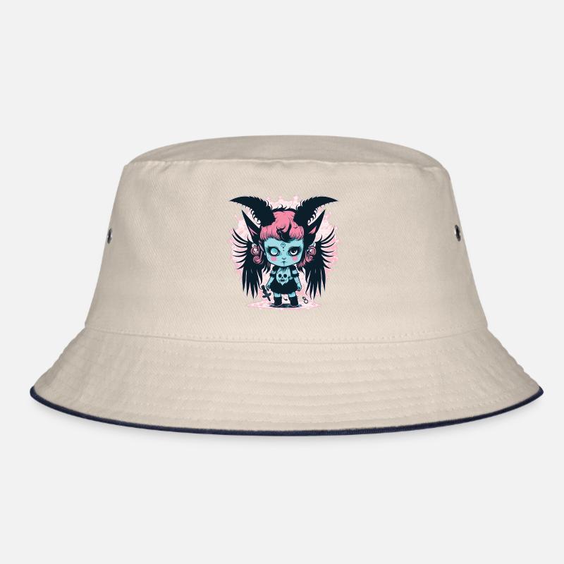 Ästhetisches Dämonenmädchen - Kawaii Anime Bucket Hat