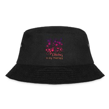 Free Dive Scuba Tauchen Diving Tauchen - Bucket Hat - Schwarz - Vorne - Lela (165cm)