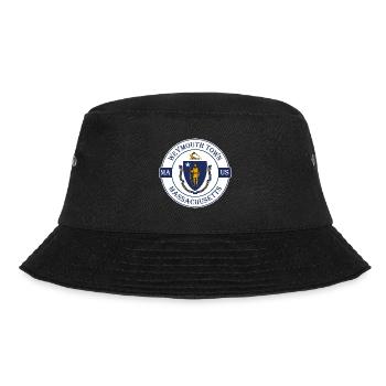 Weymouth Town Massachusetts Flag USA Souvenir - Bucket Hat - black - Front - Lela (165cm)
