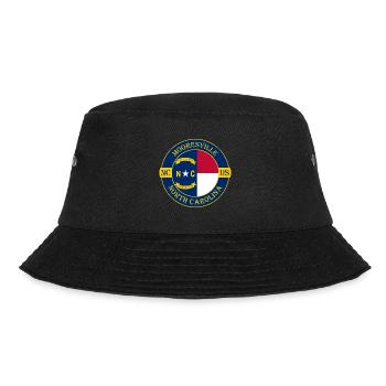 oresville North Carolina Flagge USA Souvenir - Bucket Hat - Schwarz - Vorne - Lela (165cm)