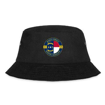 Wake Forest North Carolina Flagge USA Souvenir - Bucket Hat - Schwarz - Vorne - Lela (165cm)