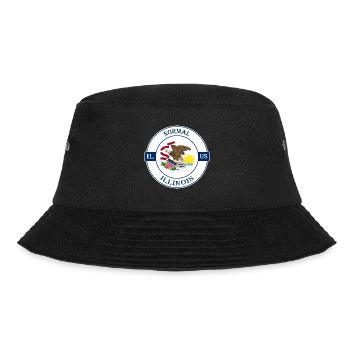Normal Illinois Flag USA Travel Souvenir Badge - Bucket Hat - black - Front - Lela (165cm)