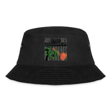 STOP RASSISMUS - Abbild - 2023 - Bucket Hat - Schwarz - Vorne - Lela (165cm)