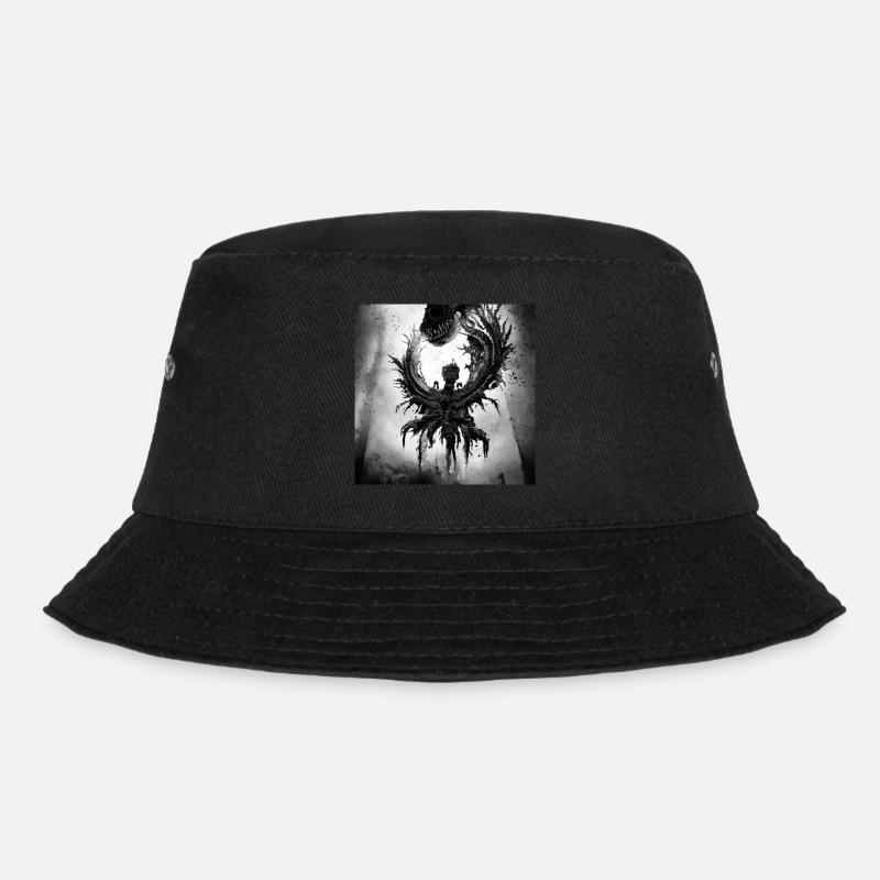 Schwarzer Engel - Bucket Hat - Schwarz