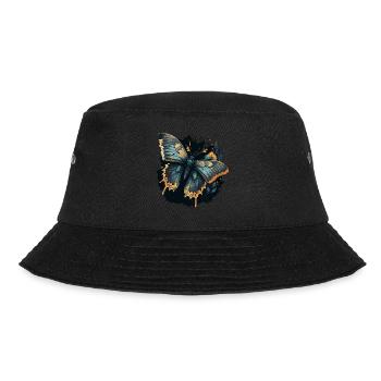 Dunkler Schmetterling - Bucket Hat - Schwarz - Vorne - Lela (165cm)