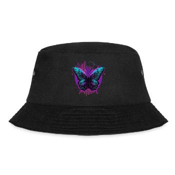 Glow in The Dark Butterfly - Bucket Hat - black - Front - Lela (165cm)