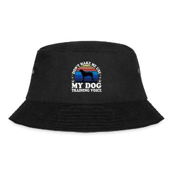 Anatolian Shephard Dog Silhouette Retro Sunset - Bucket Hat - black - Front - Lela (165cm)