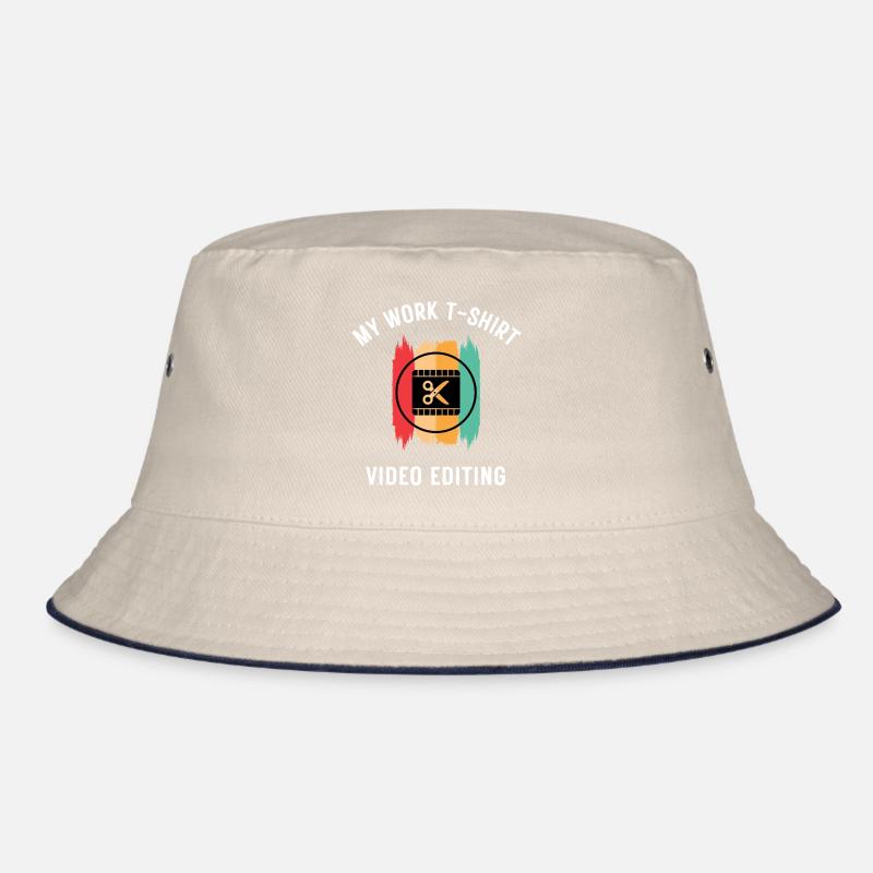 Video Editor Work T-Shirt Bucket Hat