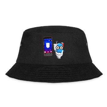 Wassertropfen auf der Toilette - Bucket Hat - Schwarz - Vorne - Lela (165cm)
