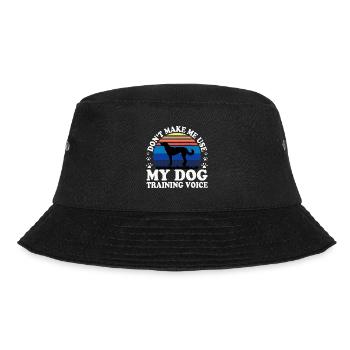 Catahoula Cur Dog Lover Silhouette Vintage Sunset - Bucket Hat - black - Front - Lela (165cm)