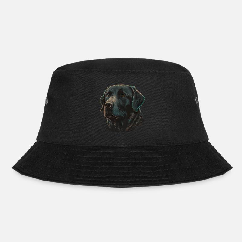Niedlicher fester schwarzer Labrador Retriever - Bucket Hat - Schwarz