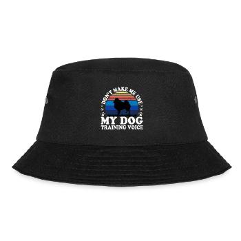 German Spitz Dog Lover Silhouette Vintage Sunset - Bucket Hat - black - Front - Lela (165cm)