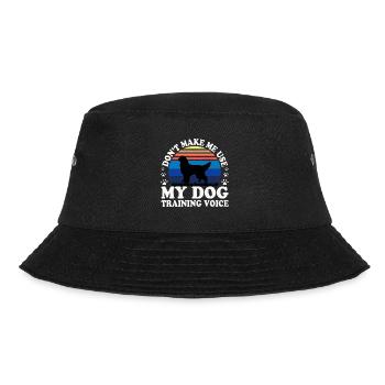 Gordon Setter Hundeliebhaber Silhouette Vintage Sonnenuntergang - Bucket Hat - Schwarz - Vorne - Lela (165cm)