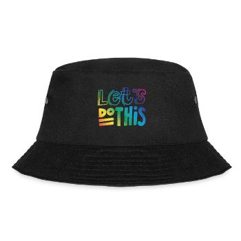 Let's do this Motivation - Bucket Hat - black - Front - Lela (165cm)