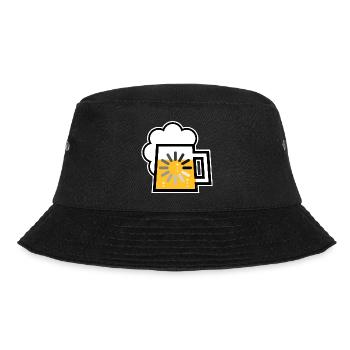 Beer Loading (Drinking In Progress / | ) - Bucket Hat - black - Front - Lela (165cm)
