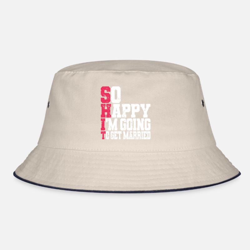 Funny Bachelor Party Engagement Wedding Married Bucket Hat