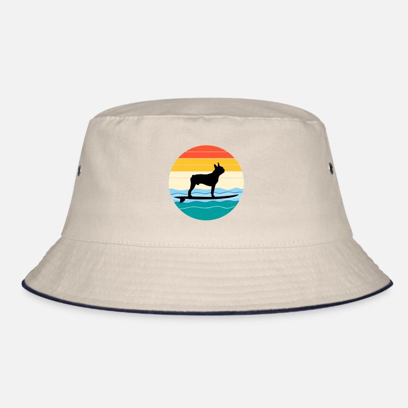 Boston terrier Propriétaire Chien Surf Sea Waves Bob